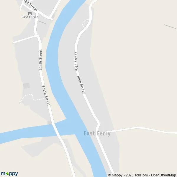 Plattegrond East Lindsey kaart van East Lindsey (DN36 5) en